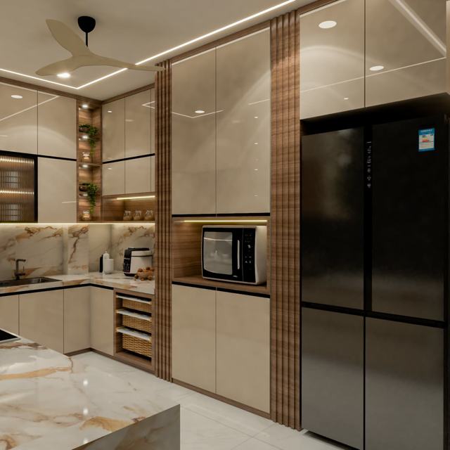 3D interior design render by Sthapatya Designs